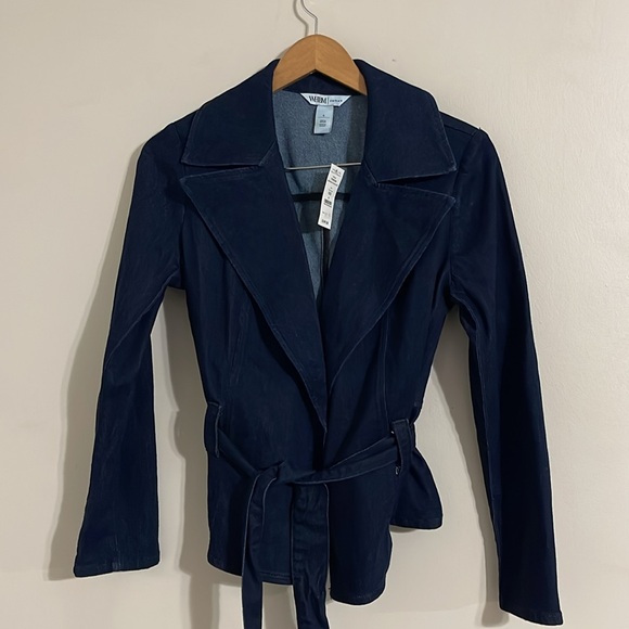 White House Black Market Dark Blue Blazer - Picture 2 of 9